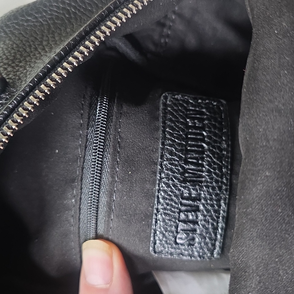 Steve Madden Black Textured Mini Backpack - image 7